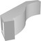 Ekena Millwork 3-in. W x 10-in. D x 10-in. H Baker Architectural Grade PVC Knee Brace BRCP03X10X10BKR - alternate 4